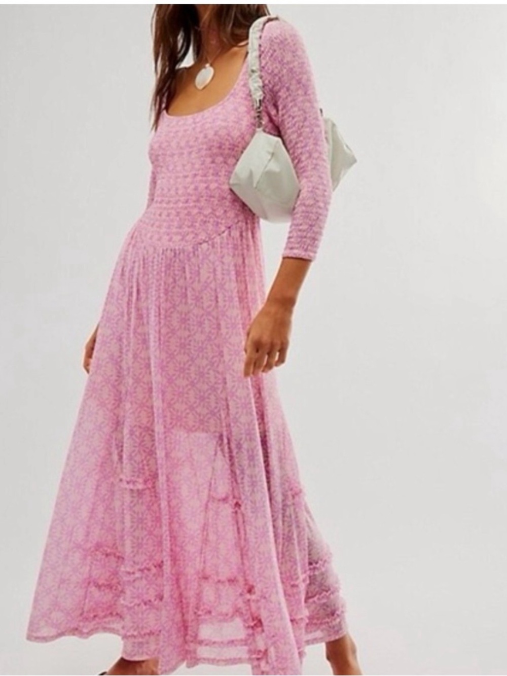 Free People It's Fate Long Sleeve Maxi Dress